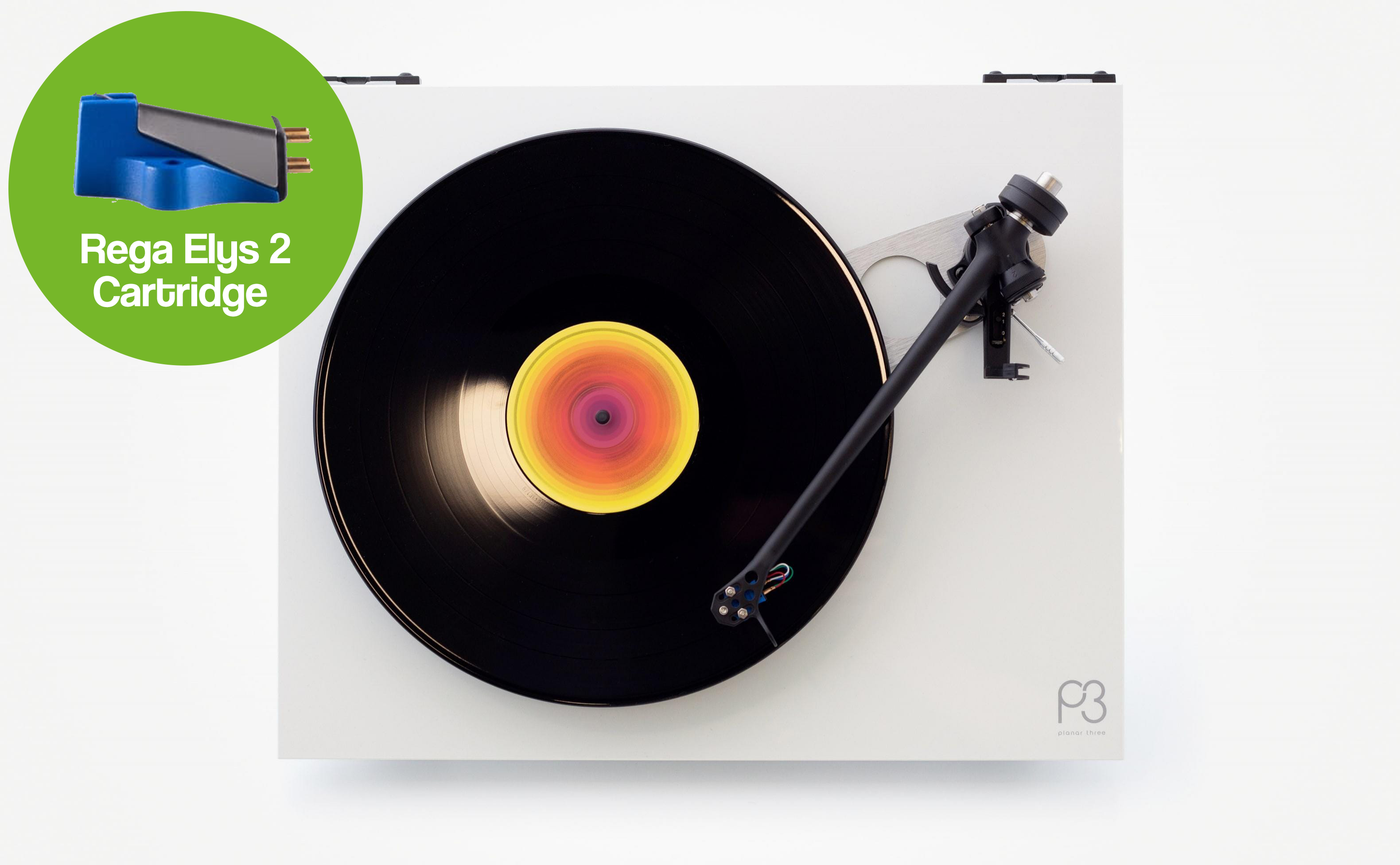 Rega Planar 3 - Elys 2 (White)
